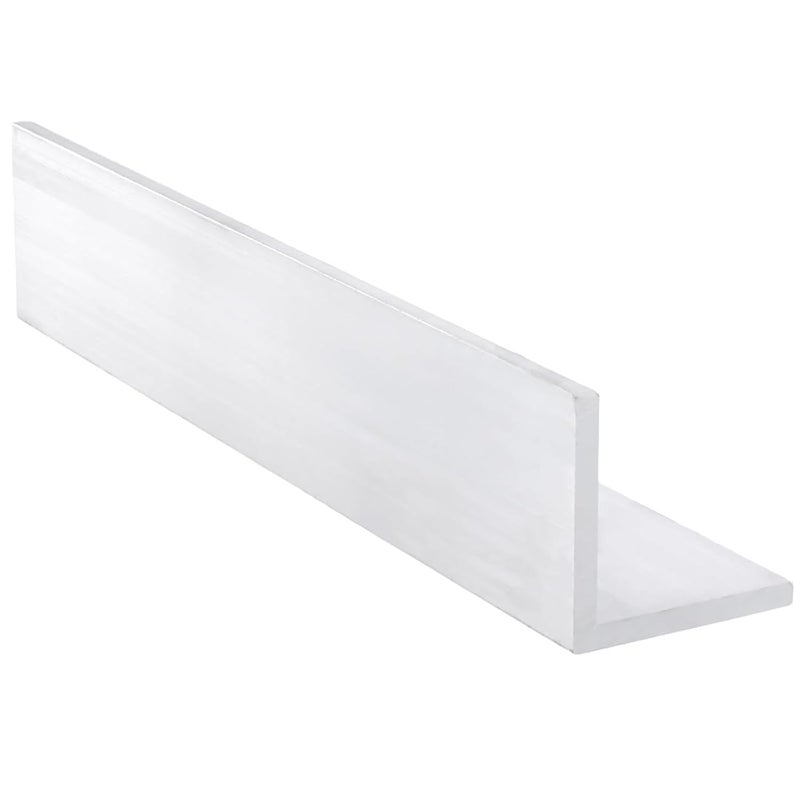 HAKZEON 2 Pcs 2.4 x 2.4 x 1/4 Inch Aluminum Angle Stock, 12 Inch Length 6061 Aluminum Angle, Metal Aluminum Angle Bar, Aluminum 90 Degree Corner Trim for Architecture Construction, - Image 3